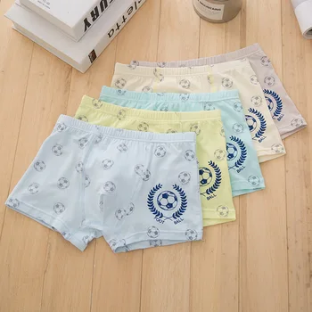 

5PCS/Lot Football boys 7T-13T boxer Underwear Children Clothes Cotton Kids Baby Briefs Panties underpants Underware High Quality