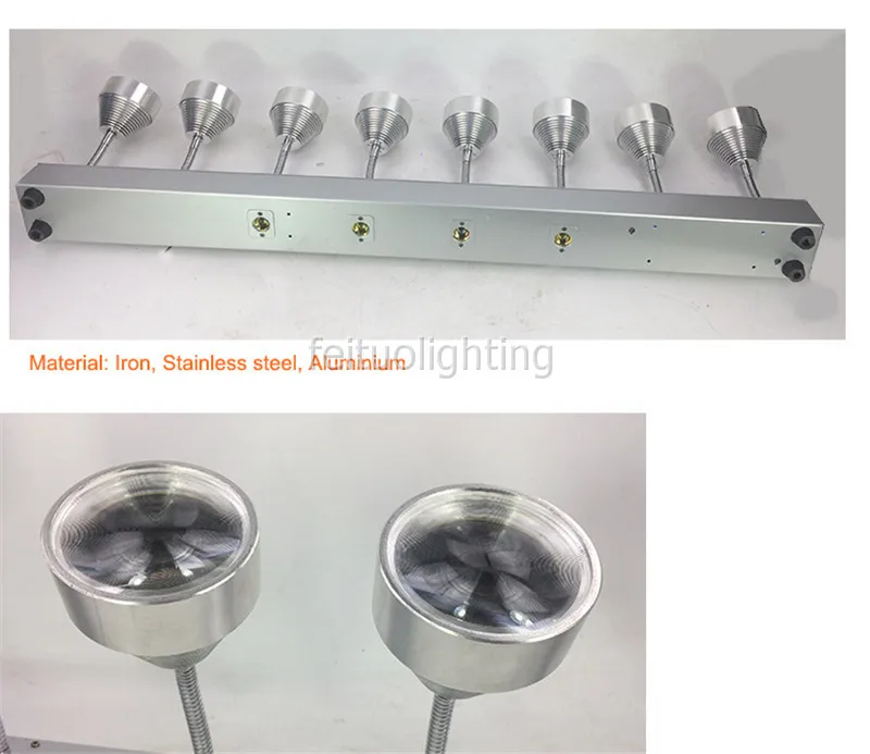 4/lot длинные светодиодные прожекторы 8x10 Вт Cree Теплый Белый led dmx-бар с зумом свет этапа