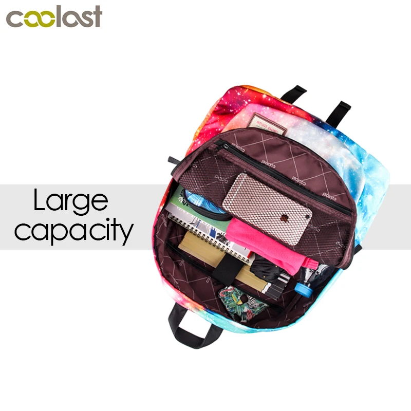 Рюкзак женский с цветочным принтом школьный ранец для девочек подростков модная