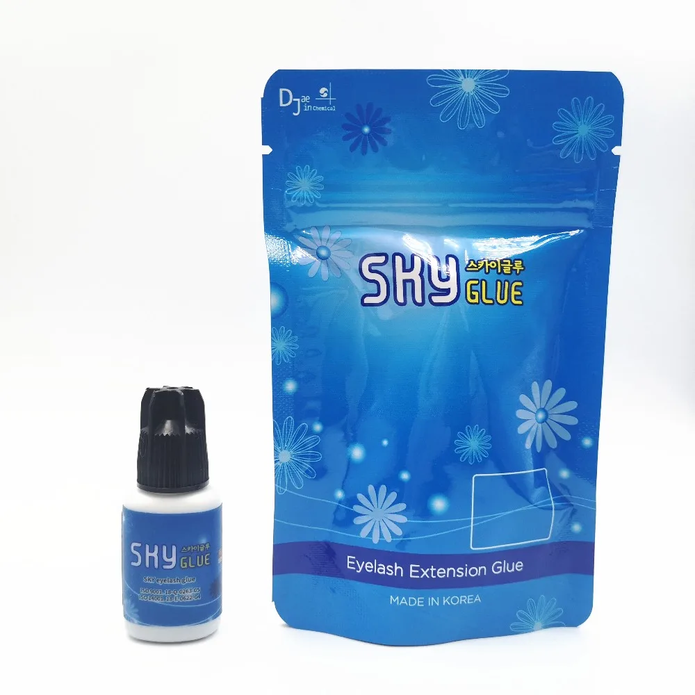 

1PCS Fast drying Original Sky Glue for eyelash eyebrow extensions 1-2 seconds Eyelash Adhesive S+ type,5ml Black Cap