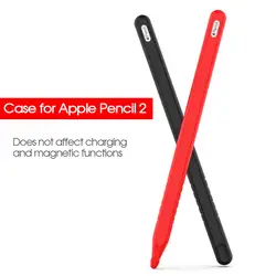 Планшеты Touch стилусы ручка Защитная крышка для Apple Pencil 2 чехол Портативный Мягкие силиконовый пенал Высокая качественный аксессуар новый