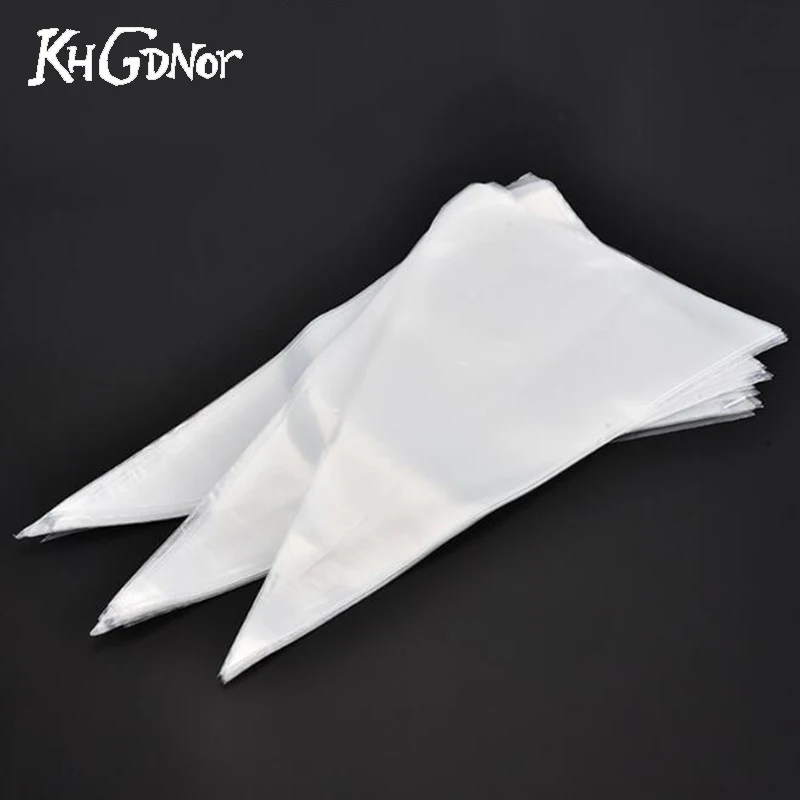 KHGDNOR PE 50pcs/set Disposable Piping Bags 12inch Icing Piping Pastry