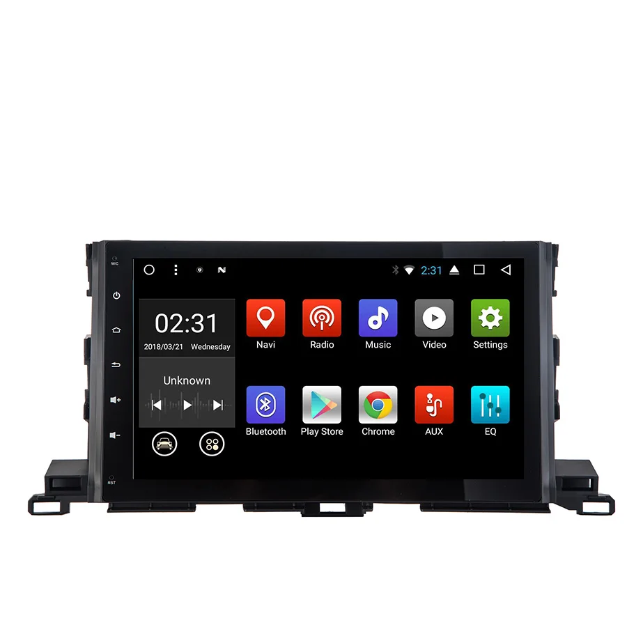 Excellent Asvegen 10.2 inch Android 7.1 Quad Core Car Auto WIFI Radio Multimedia Player GPS Navigation For Toyota HIGHLANDER 2015 2
