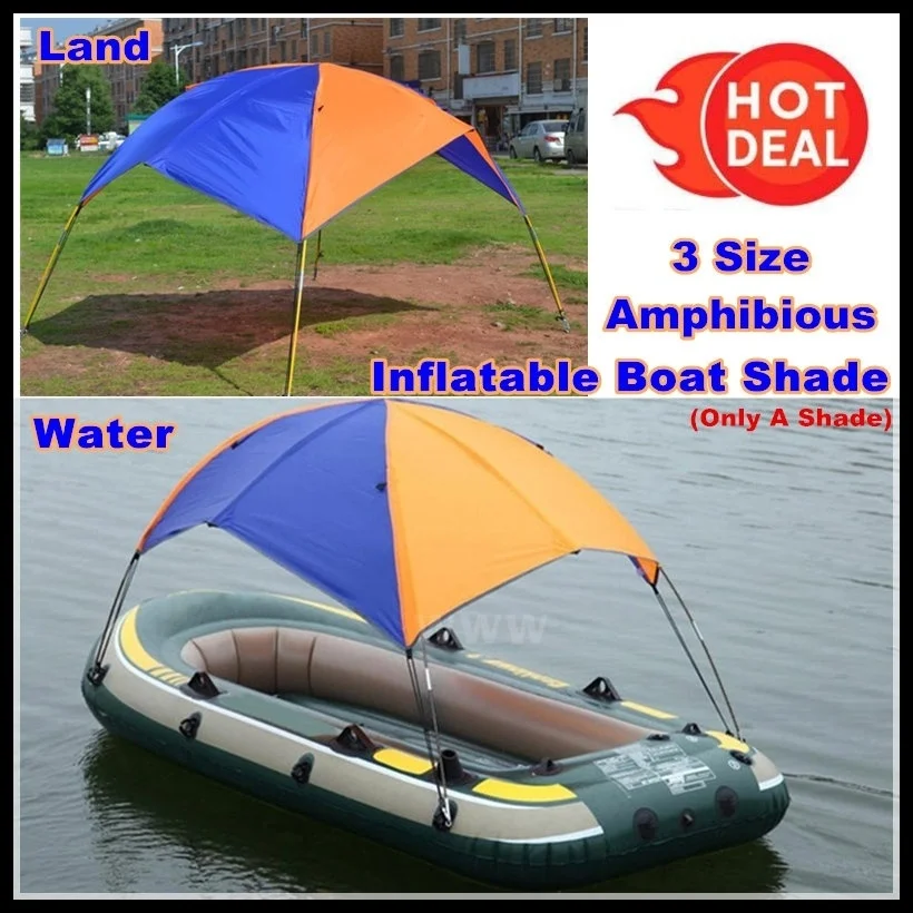 

2/3/4 person inflatable boat awning sailing awning top fishing tent sunshade rain awning sea eagle inflatable kayak canoe top
