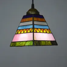 Подвесной светильник Tiffany пятнистости Стекло испанский Стиль украшение для столовой освещения E27 110-240 V