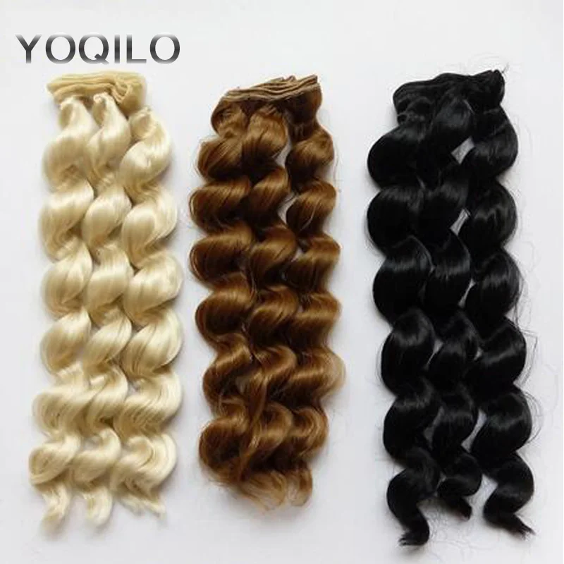 Новое поступление 2 шт./лот аксессуары для кукол синтетический парик волосы 25 см