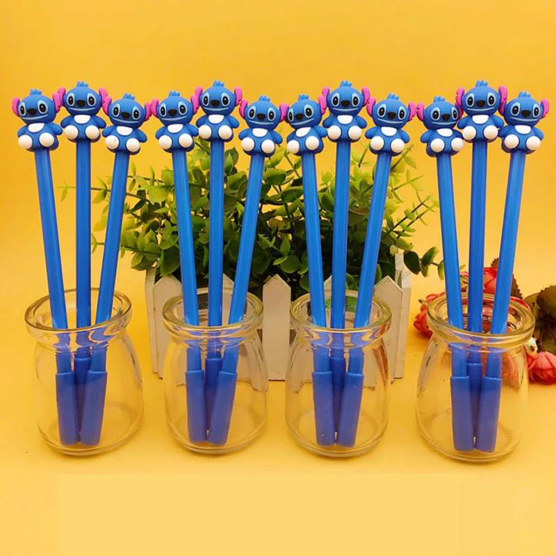 

4 Pcs Kawaii Cute Cartoon Stitch Gel Pen School Office Supply Student Stationery Writing Signing Tool Gifts