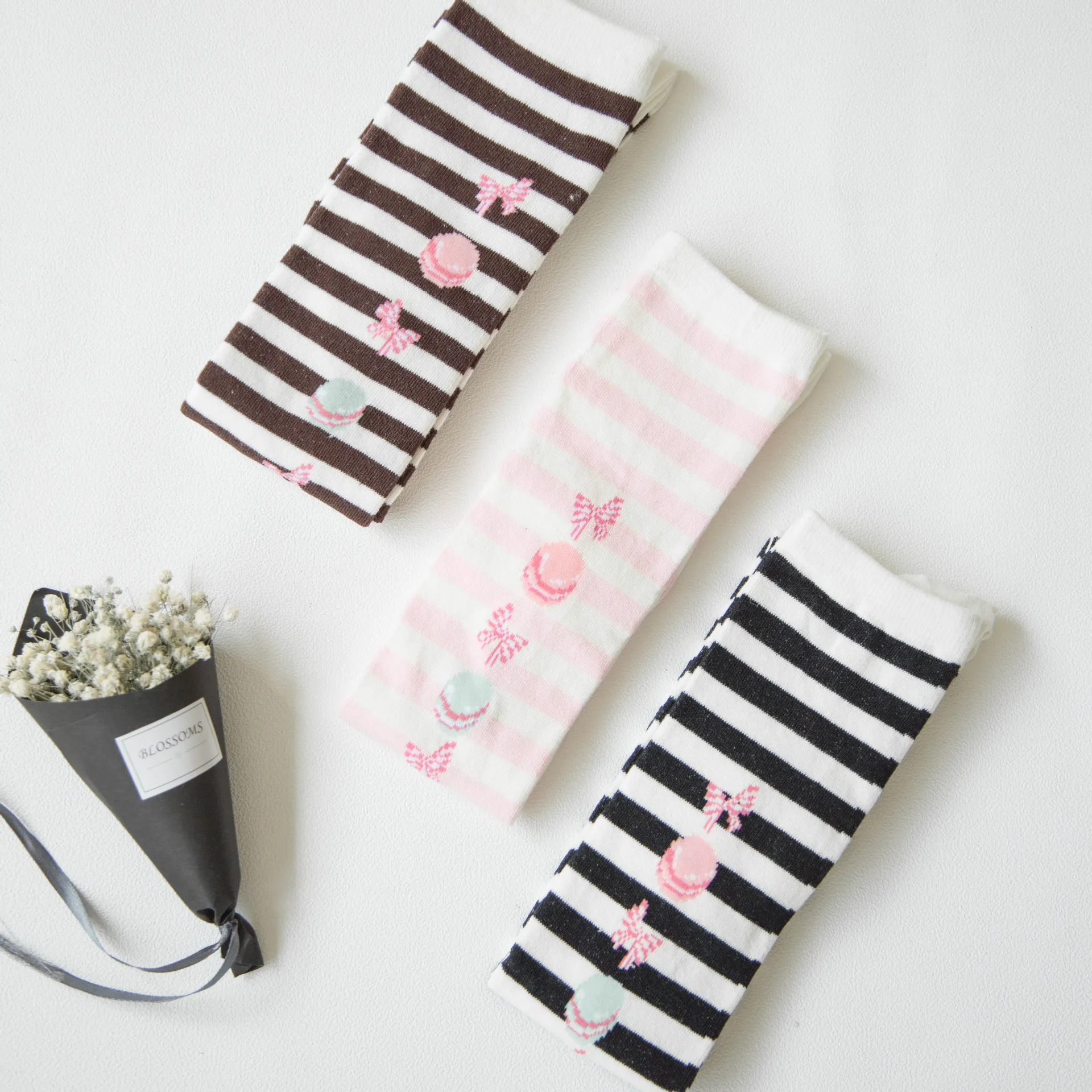 Весенне-летние японские мягкие гетры в стиле Лолиты для девочек, студенток, для танцев, Веселые носки