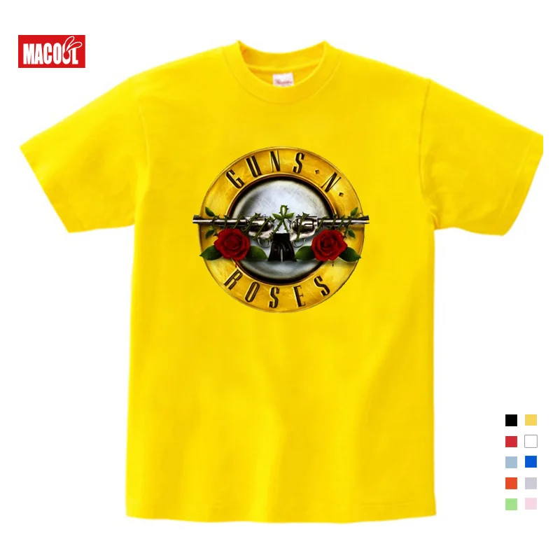 Guns N Roses T Shirt Kid 2019T-shirt Pure Cotton Round Neck Baby Tshirt Children's Infant Toddler Costume for Boy and Girl 3T-9T