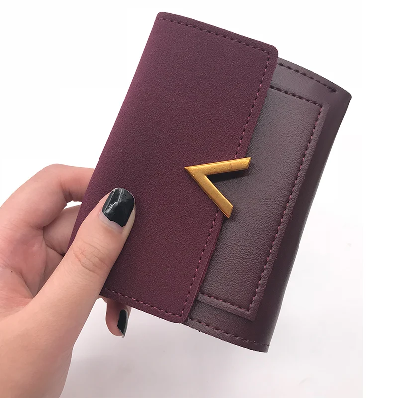 Matte Leather Small Women Wallet Luxury Brand Famous Mini Womens Wallets And Purses Short Female Coin Purse Credit Card Holder Matte Leather Small Women Wallet Luxury Brand Famous Mini Womens Wallets And Purses Short Female Coin Purse Credit Card Holder