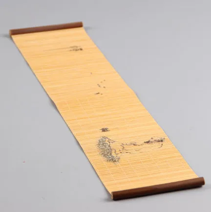 03 Tea accessories  tea table pad bamboo curtain bamboo tea's  dry mat bamboo tea tray mat 10cm*45cm