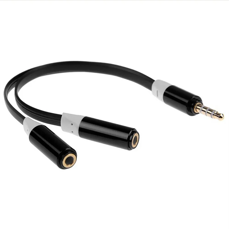 3,5 мм штекер 2 Женский кабель аудио сплиттер под наушники стерео динамик соединительный кабель для наушников адаптер