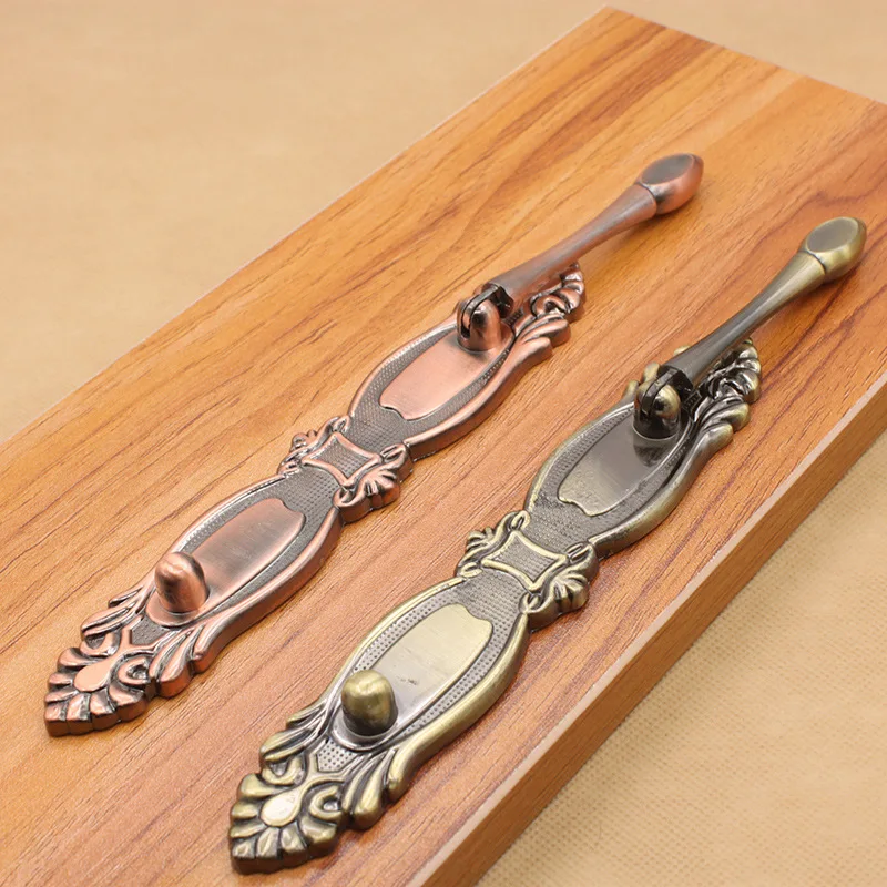

The new type of European style archaize hand zinc alloy qing gu red ancient bronze handle shoe cabinet door handle drawer cabine
