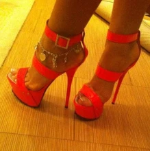 Extreme High Heel Fashion Sandals Pumps Women Shoes Thin High Heel Stilettos Open Pointed Toe Rhinestones Custom Made 2015