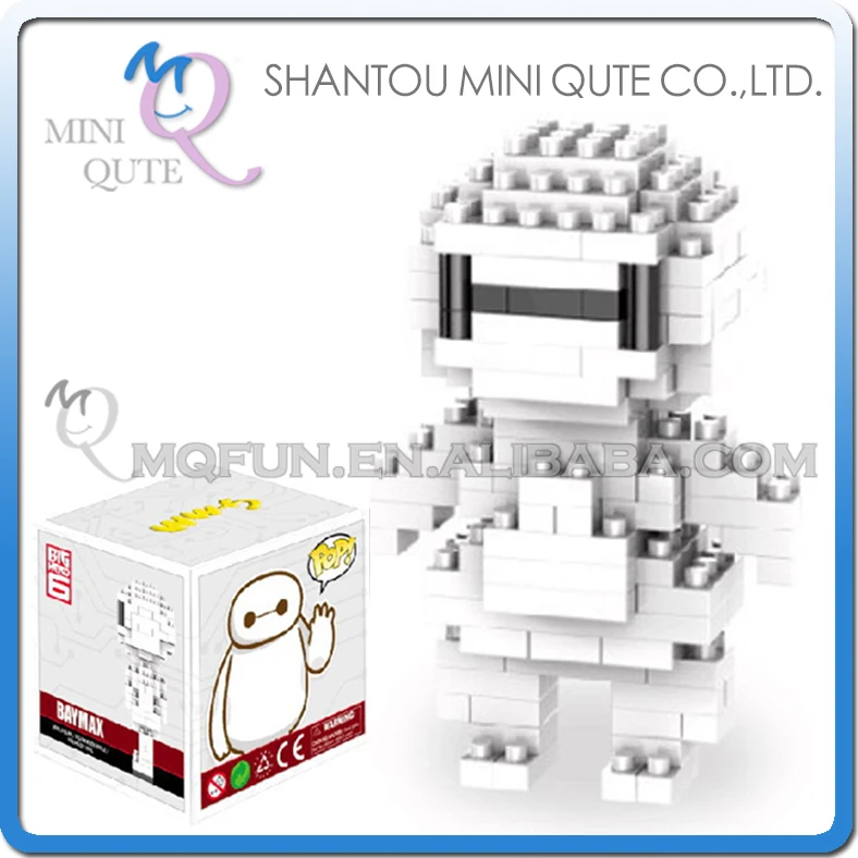 5pcs/lot Mini Qute America European nano block plastic building blocks cartoon model big hero 6 baymax educational toy NO.81073 | Игрушки и