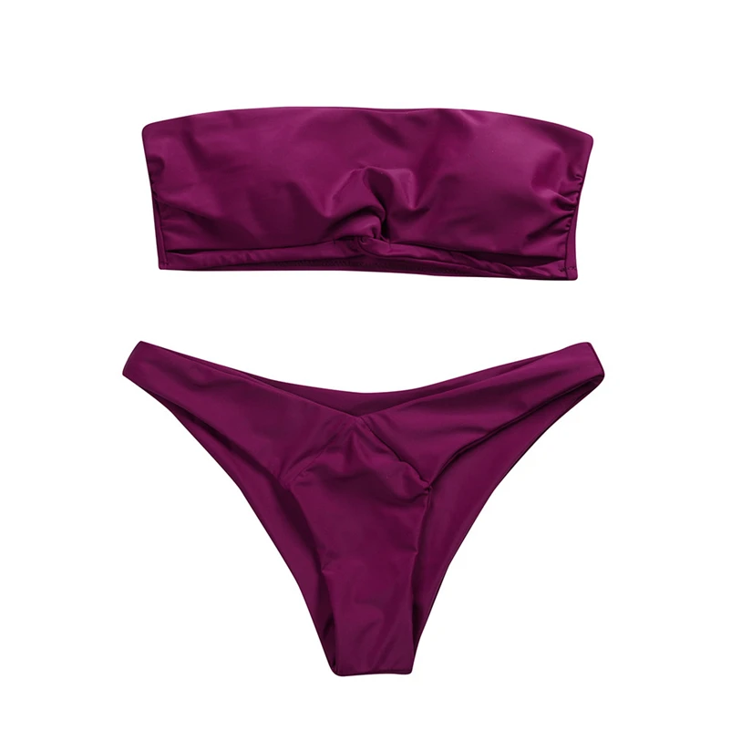 2018 Sexy Bikini Women Swimsuit Push Up Swimwear Cross Bandage Halter Bikini Set Beach Bathing Suit Swim Wear #FS#4JN15 (1)