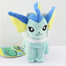 20CM Vaporeon Plush toy stand styles figures Toys Soft Stuffed Anime Cartoon Dolls Gift