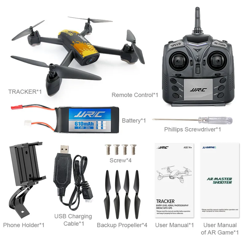 JJRC H55 трекер WIFI FPV с 720P HD камерой GPS позиционирование RC Дрон Квадрокоптер камуфляж