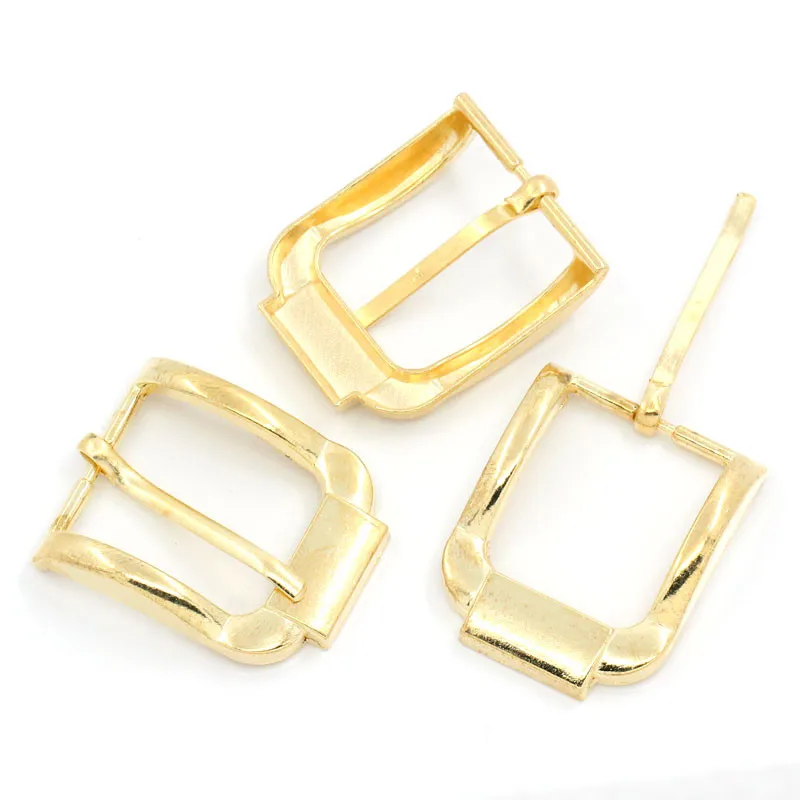 30Pcs Rose Gold Plated Rectangle Metal Classic Buckles Fit For Shoes