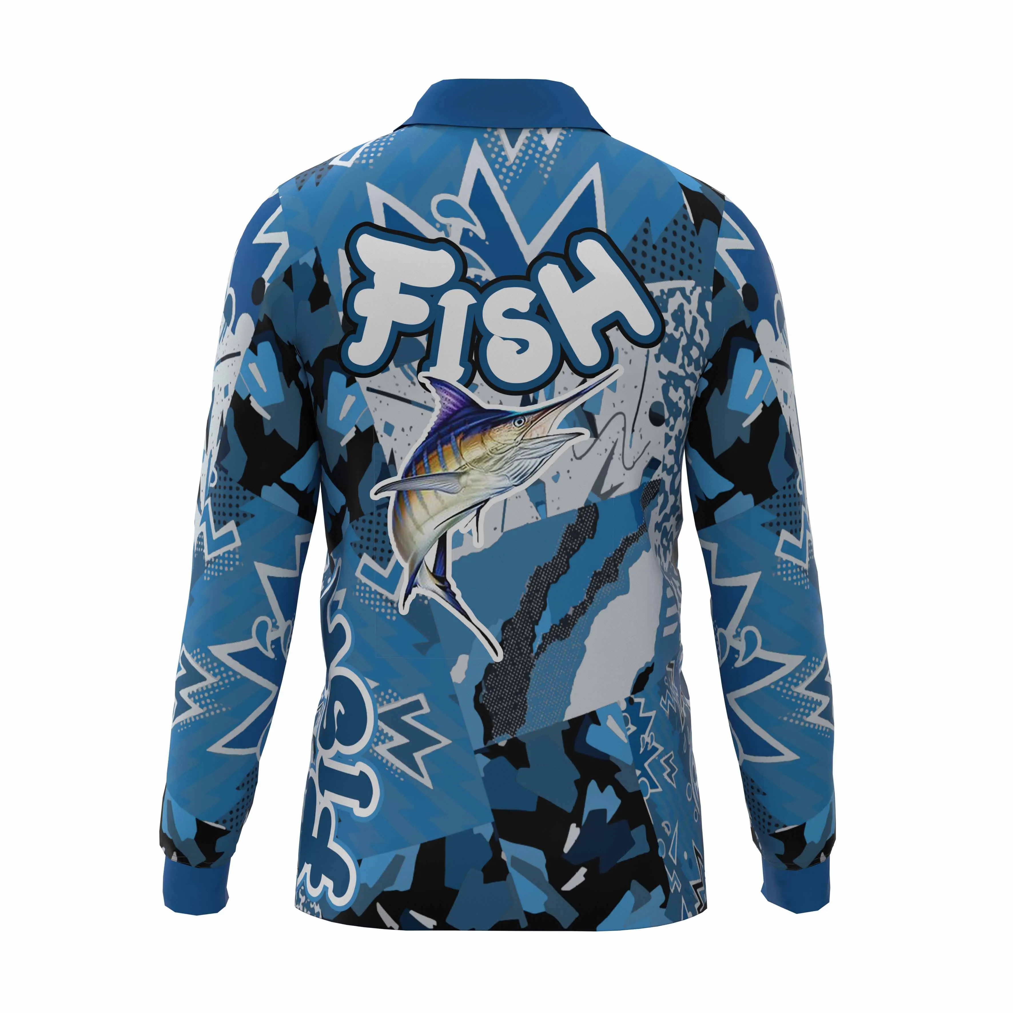 Ultra-Light Summer Collar Fishing Clothing Quick Dry Sublimation Custom Fishing Shirts Fishing Clothes Fishing Jerseys