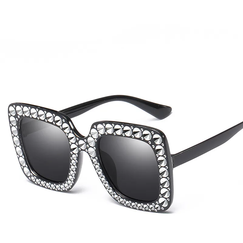Simulated diamond 2018 FashionWomen Square Sunglasses Brand Designer Luxury Sun Glasses High Quality Shades Oculos | Аксессуары для