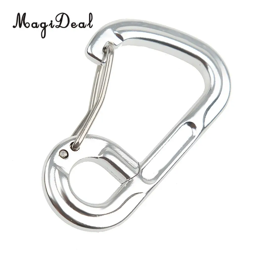 MagiDeal Portable Mini D-Shape Climbing Carabiner Buckle Snap Spring Clip Hook Key Chain for Outdoor Hiking Camping Supplies