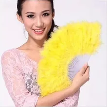 Горячие 11 шт. вееры из перьев складной танец ручной вентилятор маскарадный костюм для женщин Свадебная вечеринка Реквизит Поставки 11 цветов