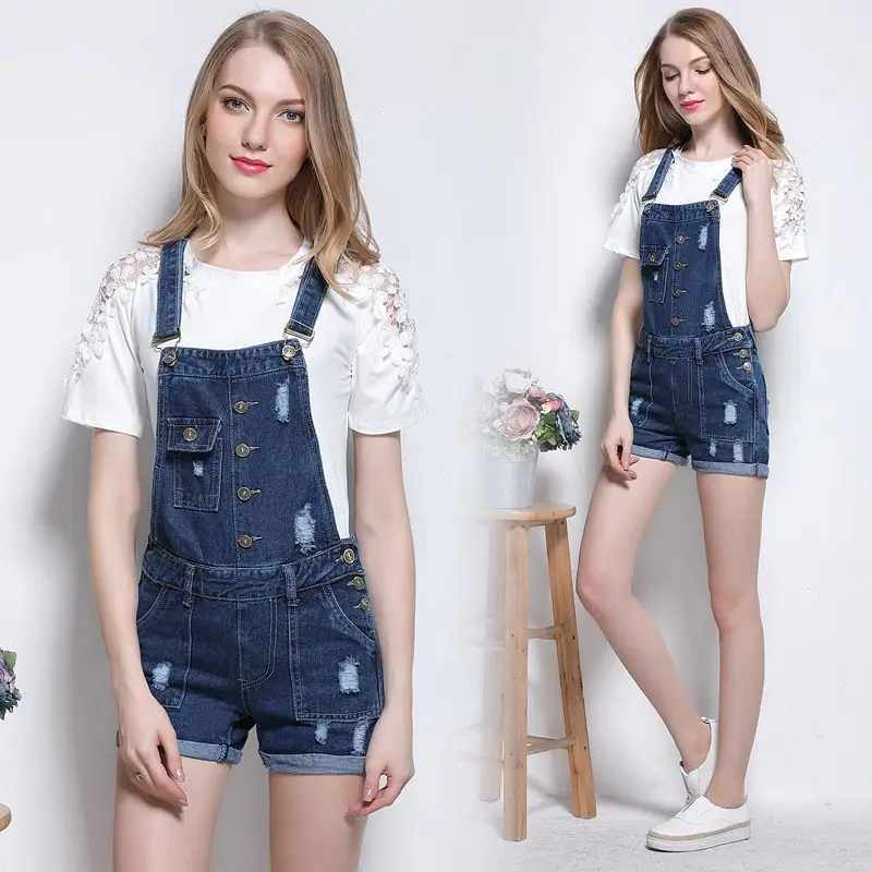 plus size denim rompers