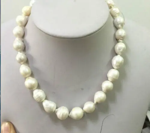 

huij 001143 classic 15-16mmsouth sea white baroque pearl necklace
