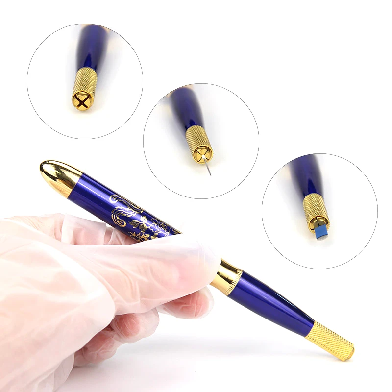 

5Pcs Tebori Permanent Makeup Microblading Manual Pen Hand Tattoo pen for Tattoo machine Manual eyebrow pen Make up tattoo tools