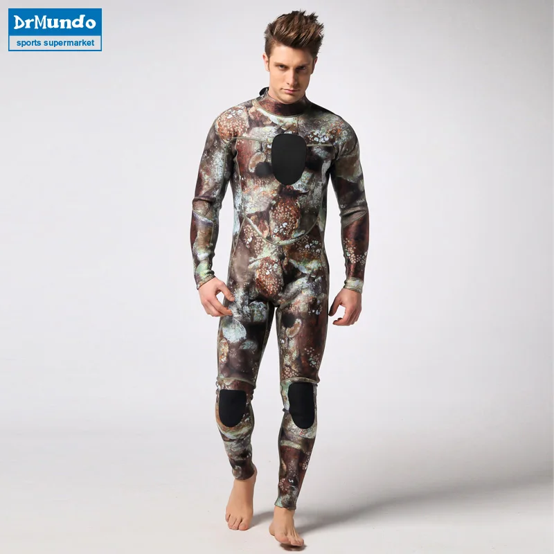 Buy Camouflage Spearfishing Wetsuit 3MM Neoprene SCR