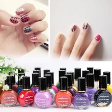 10 мл/бутылка штамп лак для ногтей и штамп лак для ногтей 26 цветов дополнительно для штамповки ногтей маникюр Дизайн Быстро сохнущий ногтей