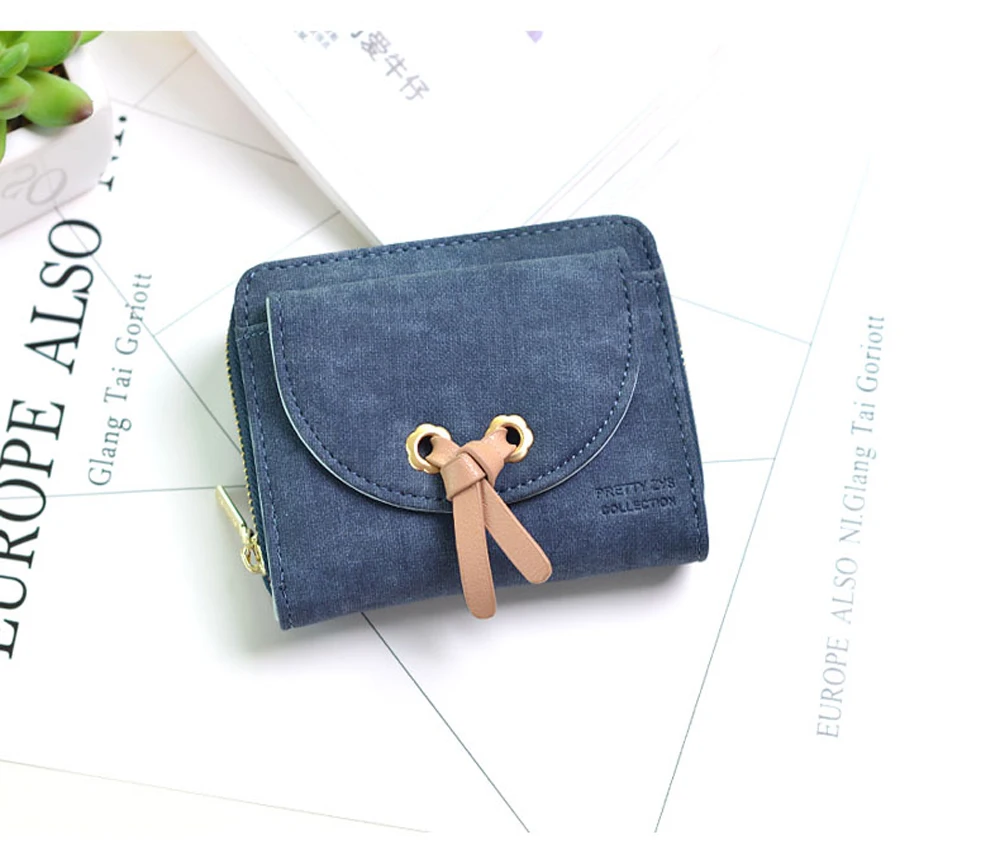 

2019 New Brand Leather Women Wallet High Quality Design Women wallet Mini bag Zipper change purse wallet for women