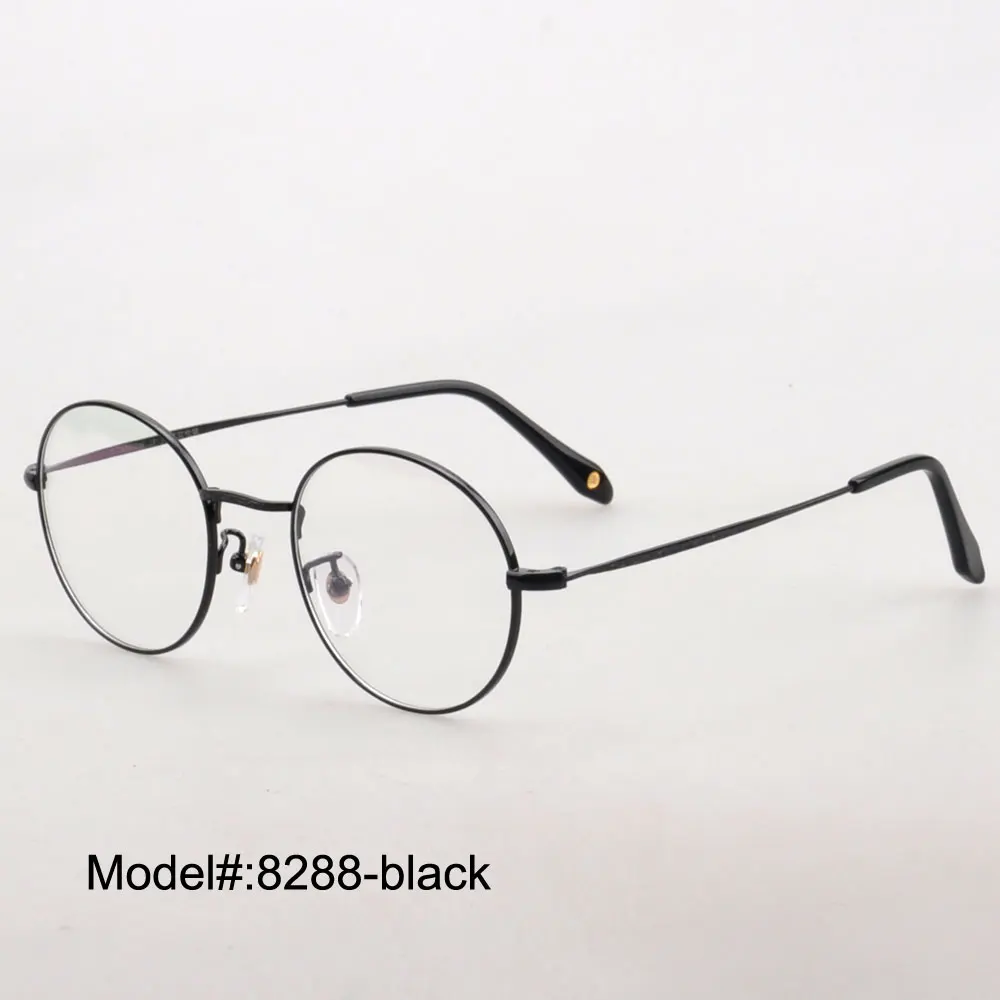 8288 full rim round unisex pure titanium RX optical frames myopia eyewear eyeglasses prescription spectacles