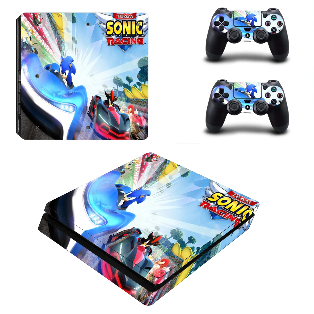 Команда звуковые гонки PS4 тонкий кожи виниловая наклейка для sony Playstation 4 консоль и контроллеры PS4 тонкая кожа Стикеры