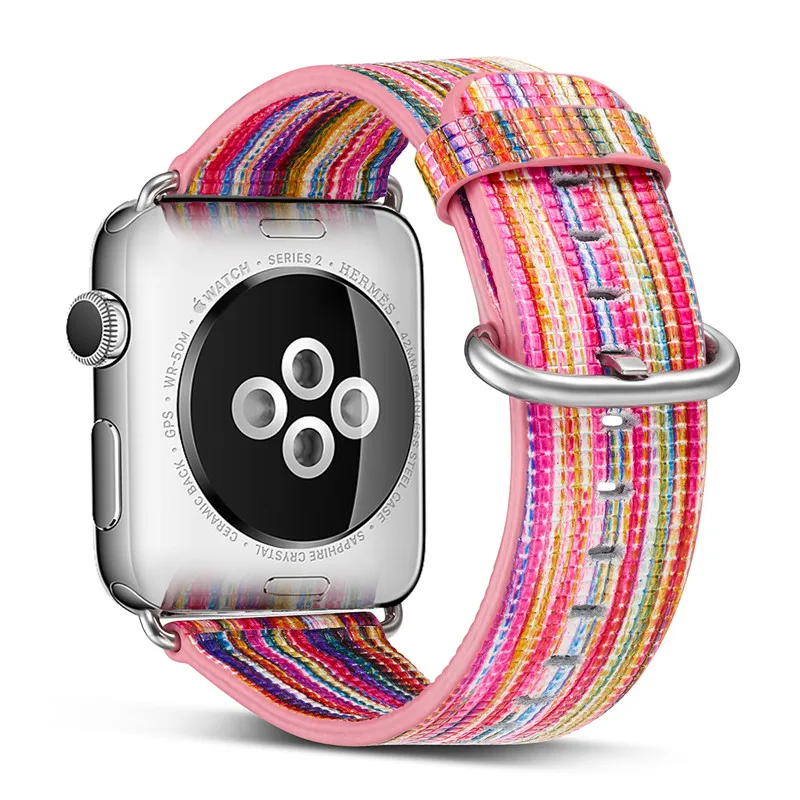 

Genuine Leather Watch Sport band Loop For Apple watch, VIOTOO Colorful Leather Watch Strap For Apple Watch 4 Band