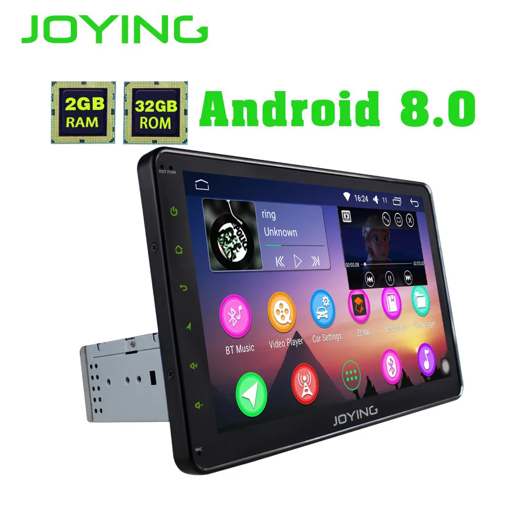 

JOYING Octa 8 Core Stereo 10.1'' single 1 din Android 8.0 Car Radio Audio 2GB RAM 32GB ROM Multimedia Player GPS Navi Autoradio
