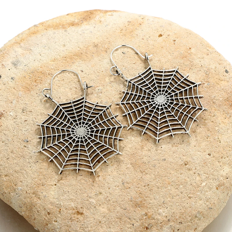 

Docona Vintage Gold Spider Web Drop Earrings Geometric Hollow Earring Fashion Women Jewelry Pendientes Bijoux aros 3617