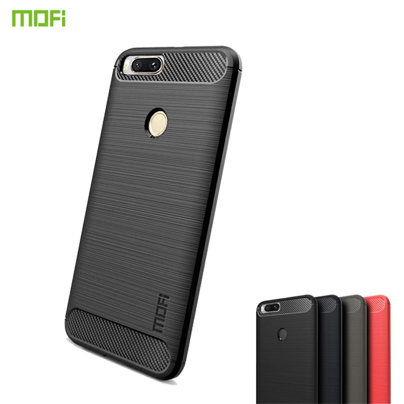 

For Xiaomi A1 Mi 5X Case MOFi Soft Silicon Phone Cases Soft TPU Cover Carbon Fiber Case For Xiaomi Mi 5X Back Cover