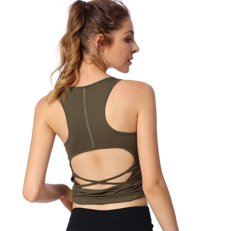 Women Yoga Shirts Backless Pad Yoga Vest Crop Top Tank Top Running Jogging Casual Fitness Gym Workout Athletic Shirt Sweatshirts Women Yoga Shirts Backless Pad Yoga Vest Crop Top Tank Top Running Jogging Casual Fitness Gym Workout Athletic Shirt Sweatshirts