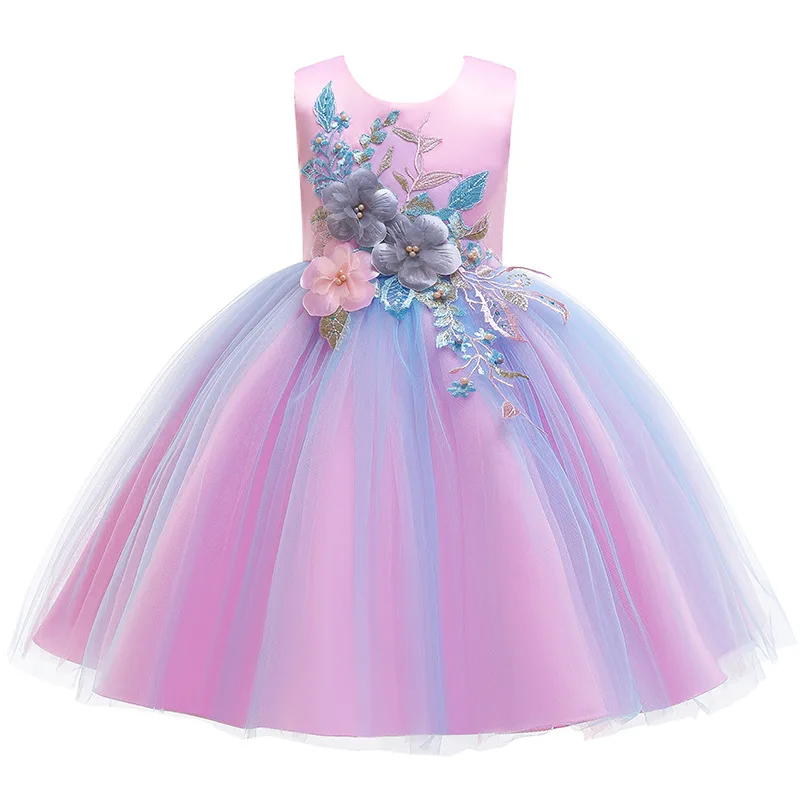 Г.; платье для девочек с цветочным узором для свадьбы и вечеринки; летнее платье принцессы для маленьких девочек; Детские платья для девочек; костюм для детей