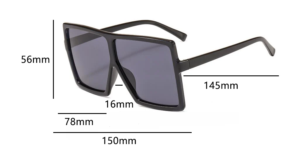 Милые стильные солнцезащитные очки больших размеров, женские летние очки, прозрачные розовые очки, большая оправа, женские солнцезащитные очки черного цвета UV400