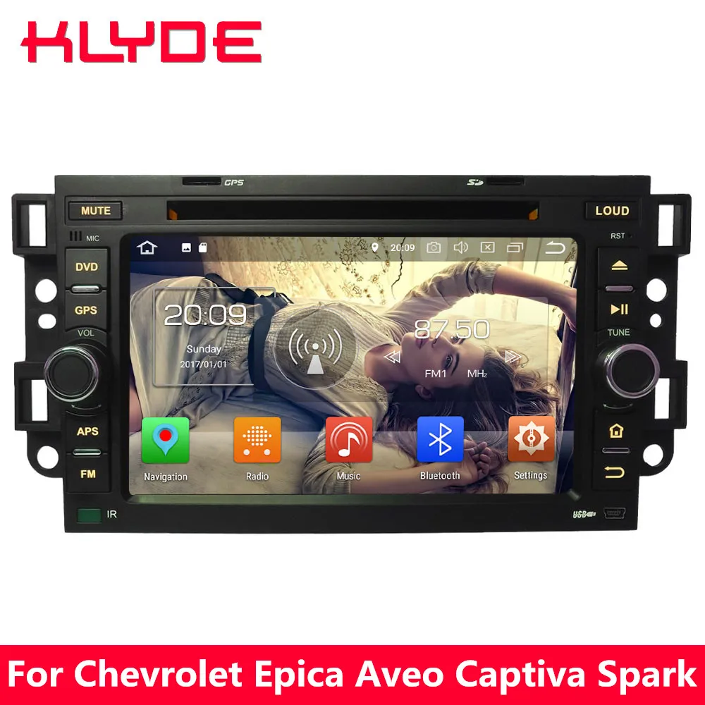 Discount KLYDE Octa Core 4G Android 8 7 4GB RAM 32GB ROM Car DVD Player Stereo For Chevrolet Holden Optra Kalos Aveo Captiva Epica Spark 0