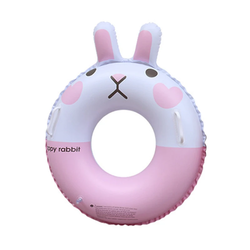 70cm Cute rabbit Кольцо для плавания, детская игрушка, игрушка для воды, toyCartoon Bear Canny Rabbit, надувной, для бассейна, Детская летняя забавная игрушка для воды - Цвет: 70cm Cute rabbit