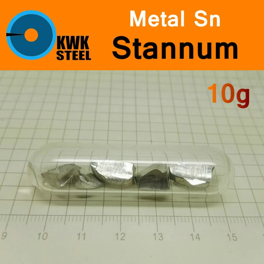 

Стеклянное уплотнение Sn stanum, 10 г, чистое 99.99%, стол с металлическими элементами для самостоятельного исследования, школьная образовательная коллекция