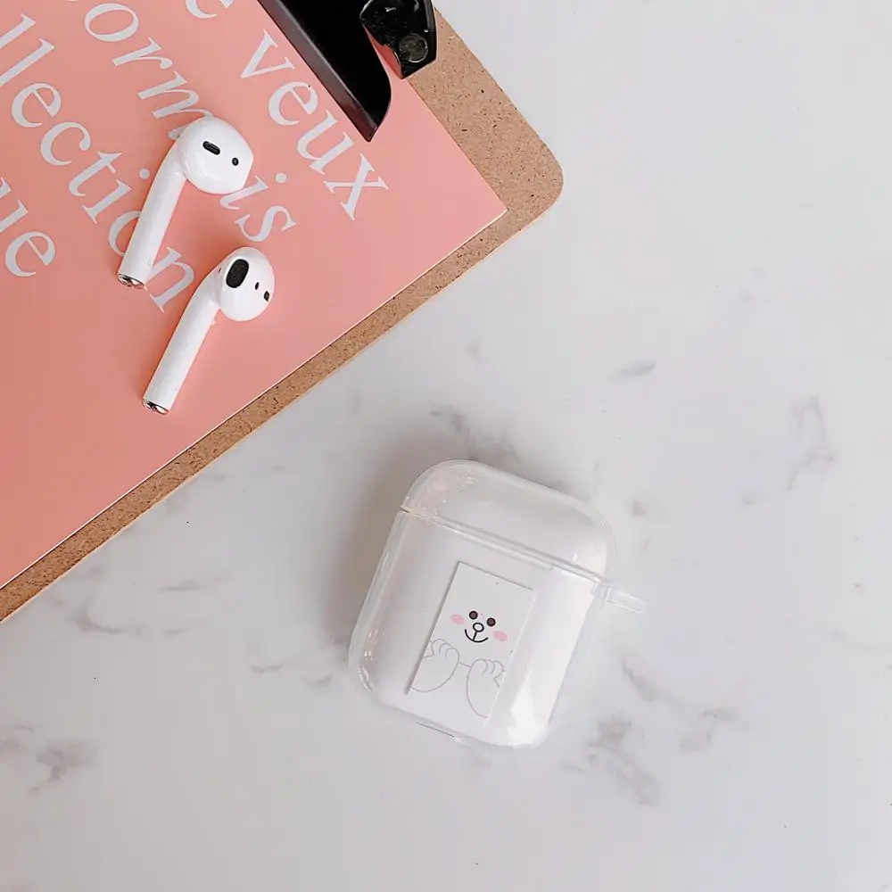 Style 4 Мультяшные розовые Пантеры и животные, беспроводные Bluetooth наушники, милый чехол для Apple AirPods, силиконовая зарядка - Цвет: Style 4
