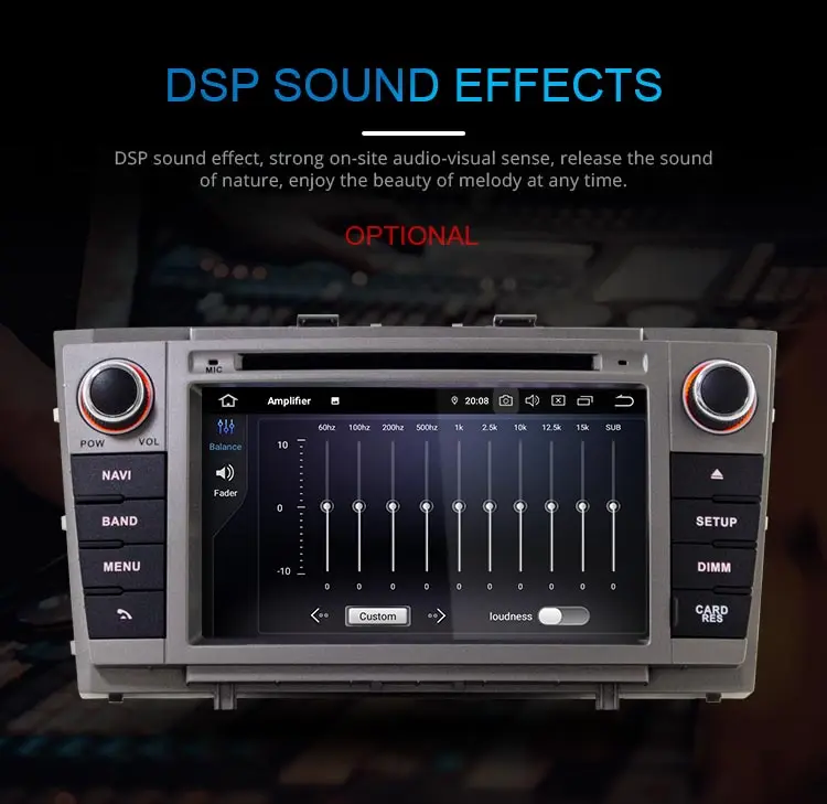 Best JDASTON Android 9.0 Car DVD Player For Toyota T27 Avensis 2009-2014 Octa Cores 4G+64G 2 Din Car Radio Multimedia GPS Navi Audio 4