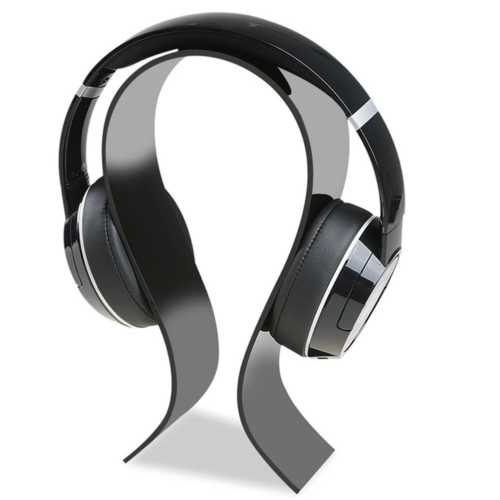 High Quality Durable Universal U Type Acrylic Earphone Headset Holder Headphone Desk Display Stand Bracket Earphone Accessories