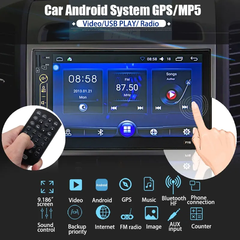 

Big Promotion Android 5.1.1 Car Radio 7 Inch 2din DVD 1024x600 GPS Navigation Bluetooth USB 2 Din OBD BT 3G Universal Car Player