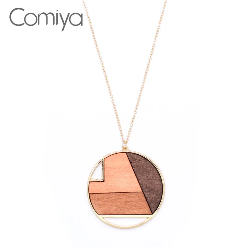 

Comiya Fashion Brand Big Pendant Necklaces For Women Handmade Collier Femme Zinc Alloy Vintage Bijuteria Statement Necklace